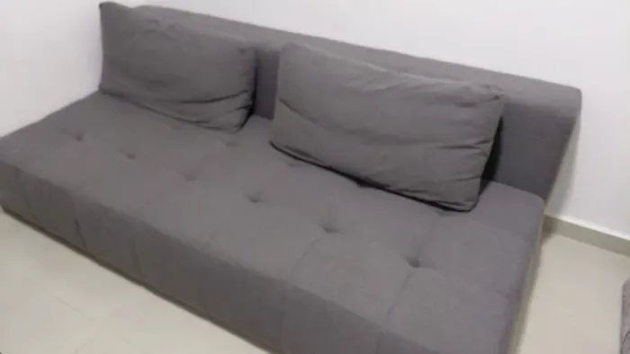 SOFÁ-CAMA 3 LUGARES SOFO WEFT KONKRET | Tok&Stok 