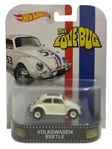 HOT WHEELS VOLKSWAGEN BEETLE/FUSCA - CARTELA RETRÔ 