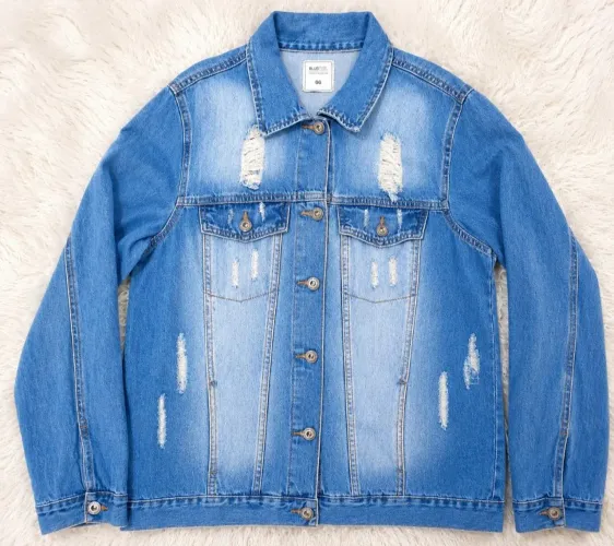 Jaqueta jeans feminina GG