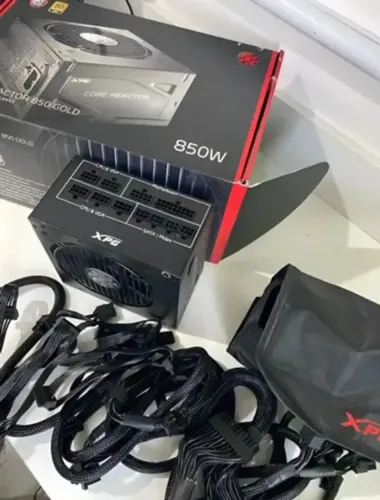 fonte 850W -XPG CORE REACTOR - 80 plus GOLD-COMPLETA NA CAIXA- NAO ENVIO
