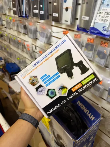 Microscópio Lcd 4.3 Full Hd 1080p Digital Portátil 1x A 600x