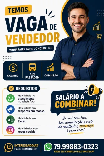 VAGA PARA VENDEDOR 