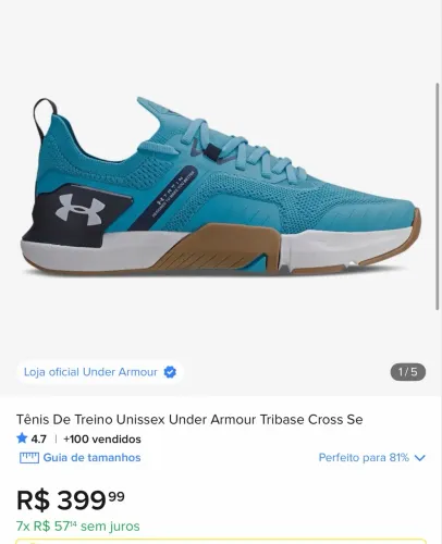 Tenis Under Armour Cross