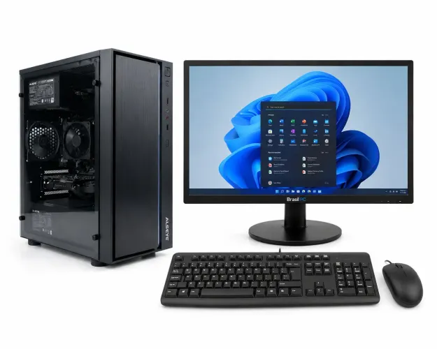 Kit PC Gamer de Entrada Completo | Core i5 9ª Geração + 16GB RAM + SSD + Monitor 19
