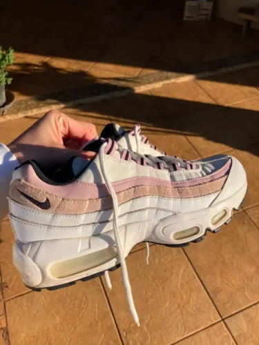 tênis nike airmax branco e rosa tam 36/37