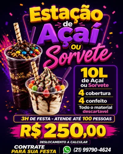 Estação de Açaí Ou Sorvete ? ?