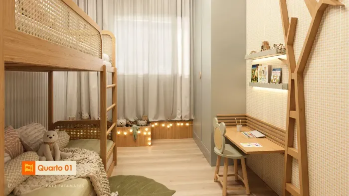 Apartamento 2 Quartos Sendo Uma Suíte, 44M² Em Patamares E Com 1 Vaga De Garagem. 1MR5C1S
