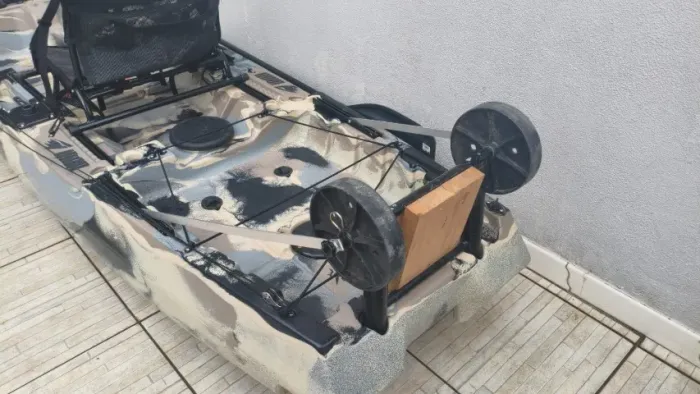 Caiaque IRON carrinho sup motor opções de pedal na descrição