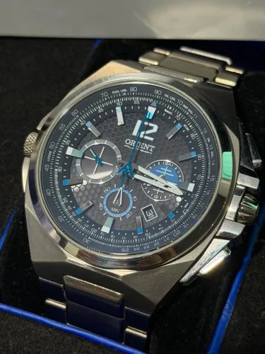 ORIENT FLYTECH SAFIRA E TITÂNIO NUNCA USADO