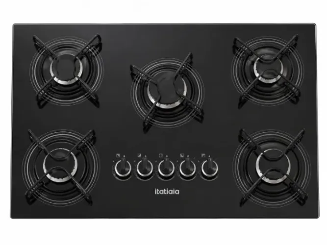 Cooktop Itatiaia 5 Bocas Vidro Temperado Preto - Bom Estado