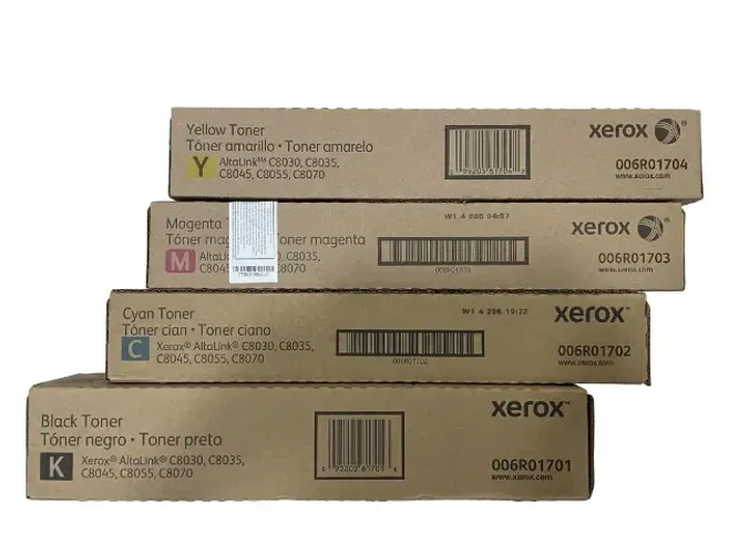 kit cartucho de toner xerox c8030 c8035 c8045 cmyk original