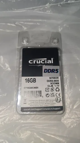 Memória RAM - Crucial | 16GB (DDR5) - 5600MHz | Para notebooks