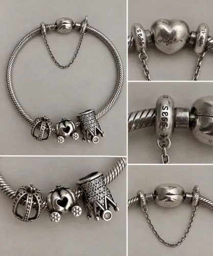 Pulseira Pandora Moments original, em prata 925