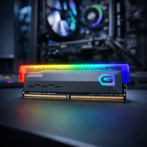 Memória DDR4 SuperFrame RGB, 8GB, 3200MHz, Gray