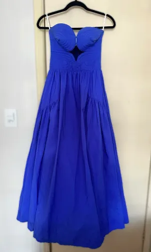 Vestido de festa azul royal Lança Perfume