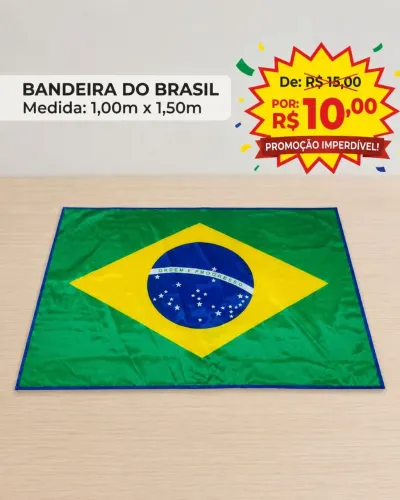 Bandeira do Brasil 1,00mx1,50m