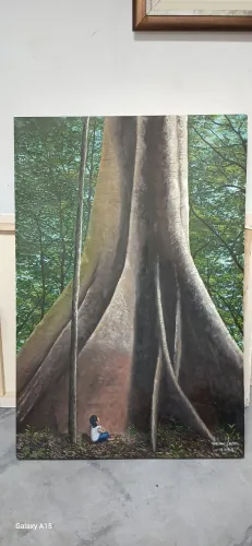 Tela pintura sob óleo 