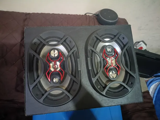 Par Alto Falante Bravox 69 B4x69 140w rms + Caixa Carpete Top Caminhao