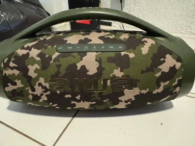 CAIXA DE SOM BOOMBOX CAMUFLADA AIWA