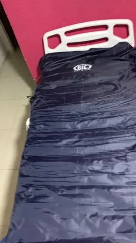 cama hospitalar elétrica automática articulada + colchão impermeável + colchão pneumático