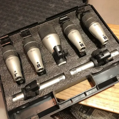 Kit Microfone Bateria Samson Dmc 100 - Kit 7 Cor Cinza