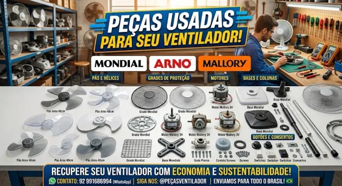 Peças para ventiladores usadas