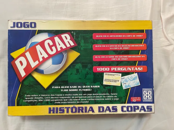 Jogo Placar História das Copas Grow 2002.