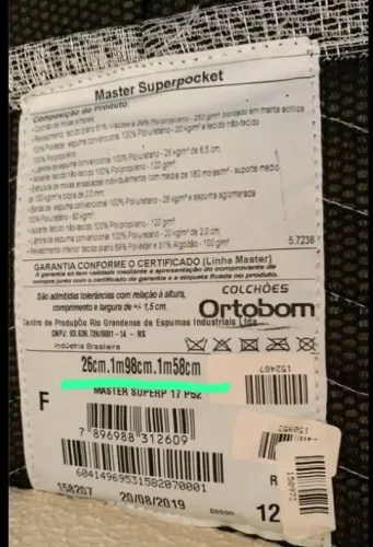 Colchão Ortobom super novo