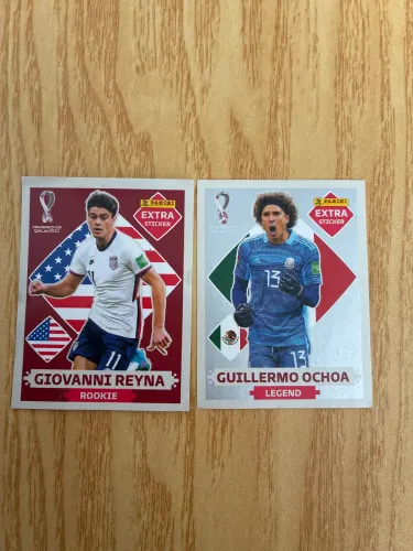 Figurinhas Raras Copa do Mundo 2022 Panini Extra Sticker