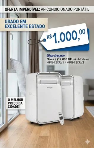 Ar-Condicionado Portátil da linha Springer Nova
