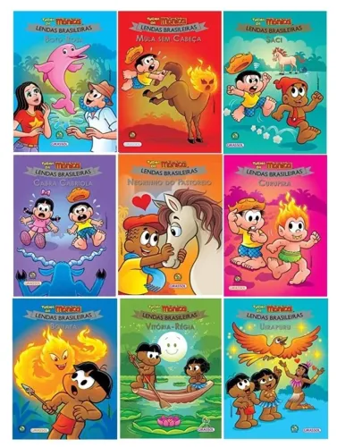 Turma Da Mônica - Lendas Brasileiras - Kit Com 9 Livros