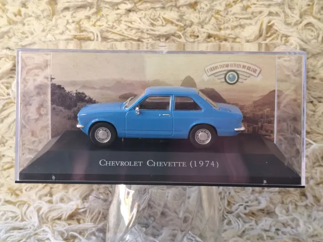 Miniatura Chevrolet Chevette 1974 - Carros Inesquecíveis do Brasil