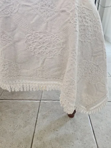 Colcha Cama Casal 100% Algodão Cru
