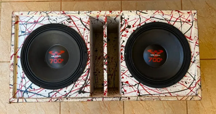 2 Alto-falante Woofer Ultravox Ultra 700W RMS 12 Polegadas 4 Ohms + Caixa personalizada