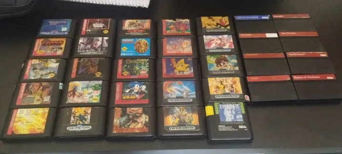 LOTE CARTUCHOS MEGA DRIVE E MASTER SYSTEM