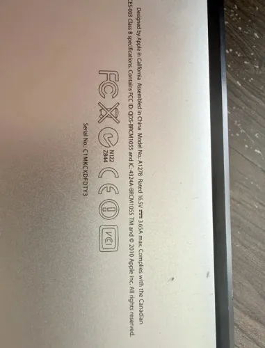 MacBook Pro A1278 13.3 Core I5 256 SSD