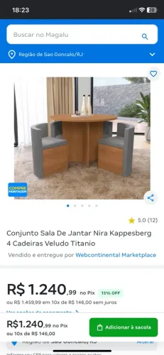 Mesa na caixa