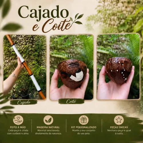 Kit cajado com coité