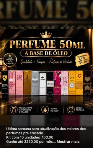 Perfumes pra revenda kit 