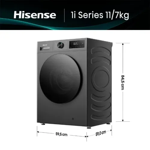 LANÇAMENTO Lava e Seca Hisense 11kg Nova Nota fiscal Motor Inverter WD1i11 220V
