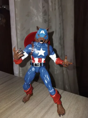 Capitao america lobizomem custom marvel legends hasbro