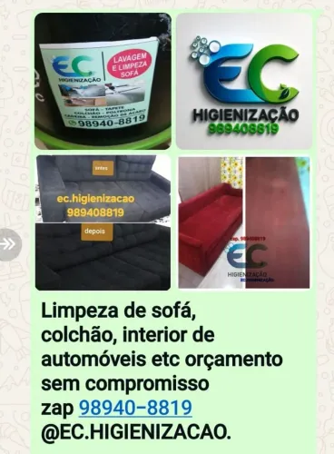 Limpeza de sofá,