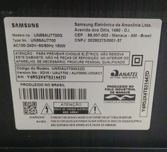 SMART TV 55" COM DEFEITO NAO LIGA