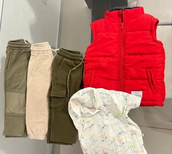 Kit roupas infantil (Paola da Vinci, Zara e Poim)