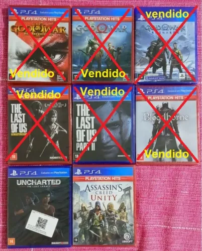 Jogos novos e lacrados para ps4 - leia