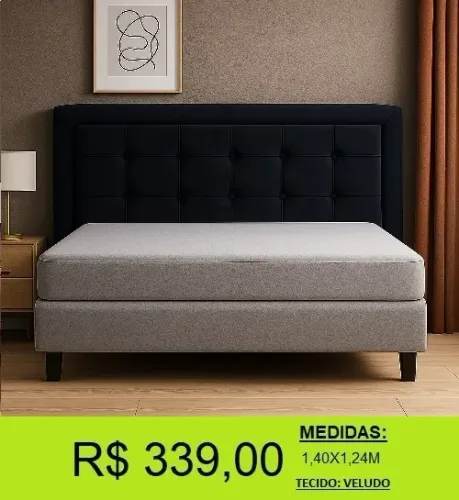 Cabeceira veludo de otima qualidade - a pronta entrega