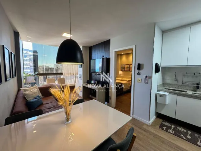 Apartamento com 1 quarto para alugar, 44 m² - Praia de Itaparica - Vila Velha/ES