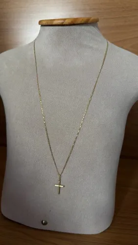 CORRENTE PIASTRINE OURO 18K