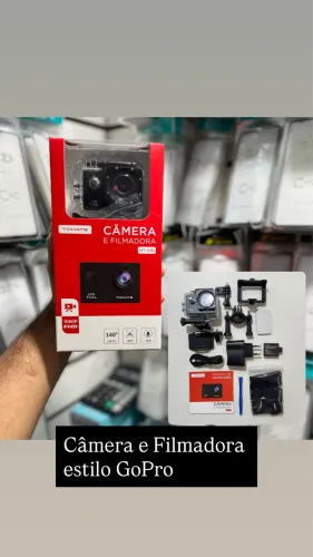 Câmera e Filmadora HD Estilo GoPro a Prova D?água Marca Tomate