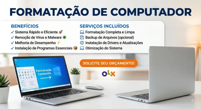 Formatação de Computador Notebook ou celular e tablet